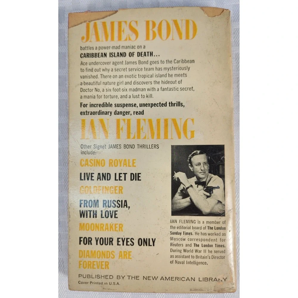 Doctor No Ian Fleming 1958 James Bond Thriller‎ Signet Movie Tie-In Paperback PB